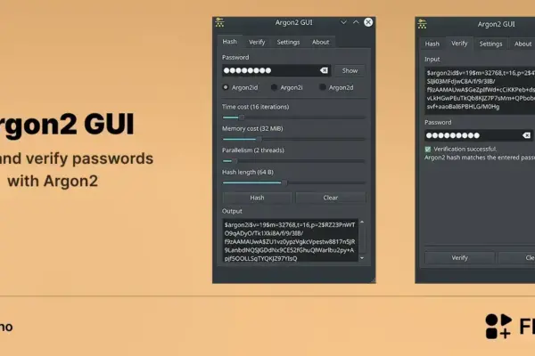 Argon2 GUI chega ao Flathub e simplifica hashes no Linux