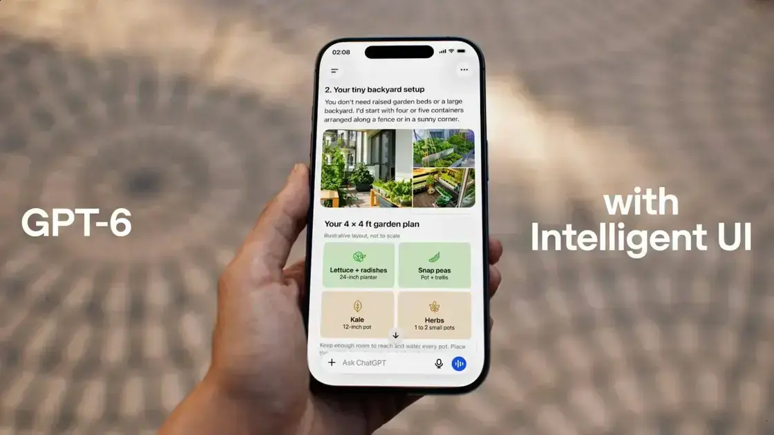 ChatGPT ganha GPT‑6 e Intelligent UI: respostas visuais, widgets e ferramentas 1 ChatGPT ganha GPT‑6 e Intelligent UI: respostas visuais, widgets e ferramentas