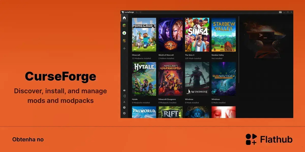 CurseForge chega ao Linux e facilita mods e modpacks no desktop