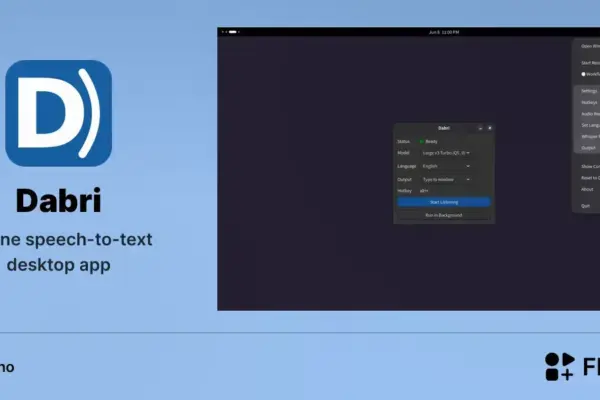 Dabri chega ao Linux para ditado offline com Whisper e Parakeet