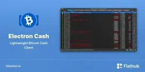 Electron Cash chega ao Linux no Flathub e reforça carteiras BCH