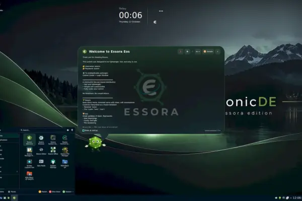 Essora Eos 20261021 aposta em XLibre e SonicDE no Devuan