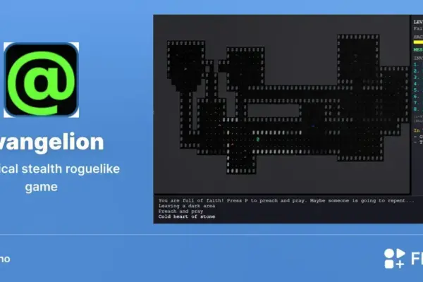 Evangelion chega ao Linux no Flathub com stealth e roguelike