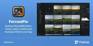 FerrumPix chega ao Flathub com edição RAW, galeria e mais