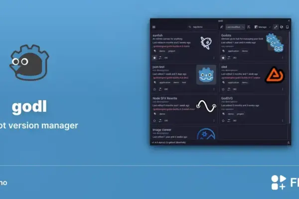 Godl chega ao Linux e facilita o gerenciamento de versões do Godot