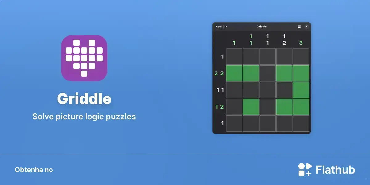 Griddle chega ao Linux e promete turbinar os puzzles tipo picross
