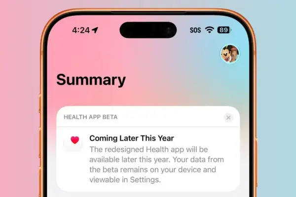 iOS 27.2 Beta 4 remove novo app Saúde; recursos chegam depois