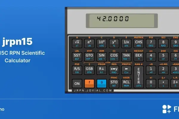jrpn15 no Linux: a calculadora HP 15C chega ao Flathub