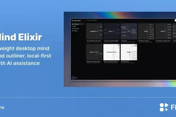 Mind Elixir chega ao Linux com mind map local e IA opcional