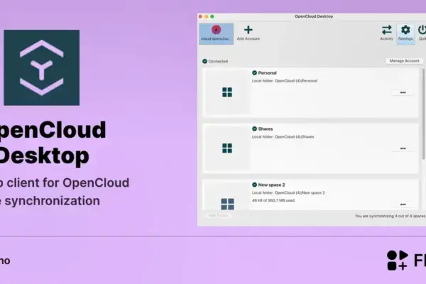 OpenCloud Desktop chega ao Linux com sync offline e suporte a múltiplas contas