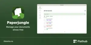 Paperjungle chega ao Linux via Flathub para organizar documentos