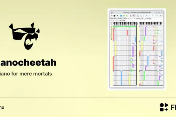 PianoCheetah chega ao Flathub com mudanças que mexem na experiência