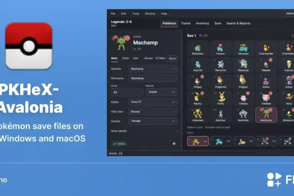 PKHeX-Avalonia chega ao Linux via Flathub para editar saves