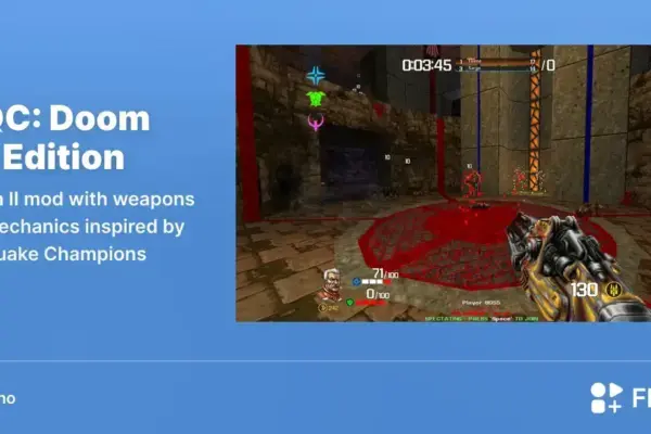 QC: Doom Edition chega ao Flathub e traz armas de Quake para Doom