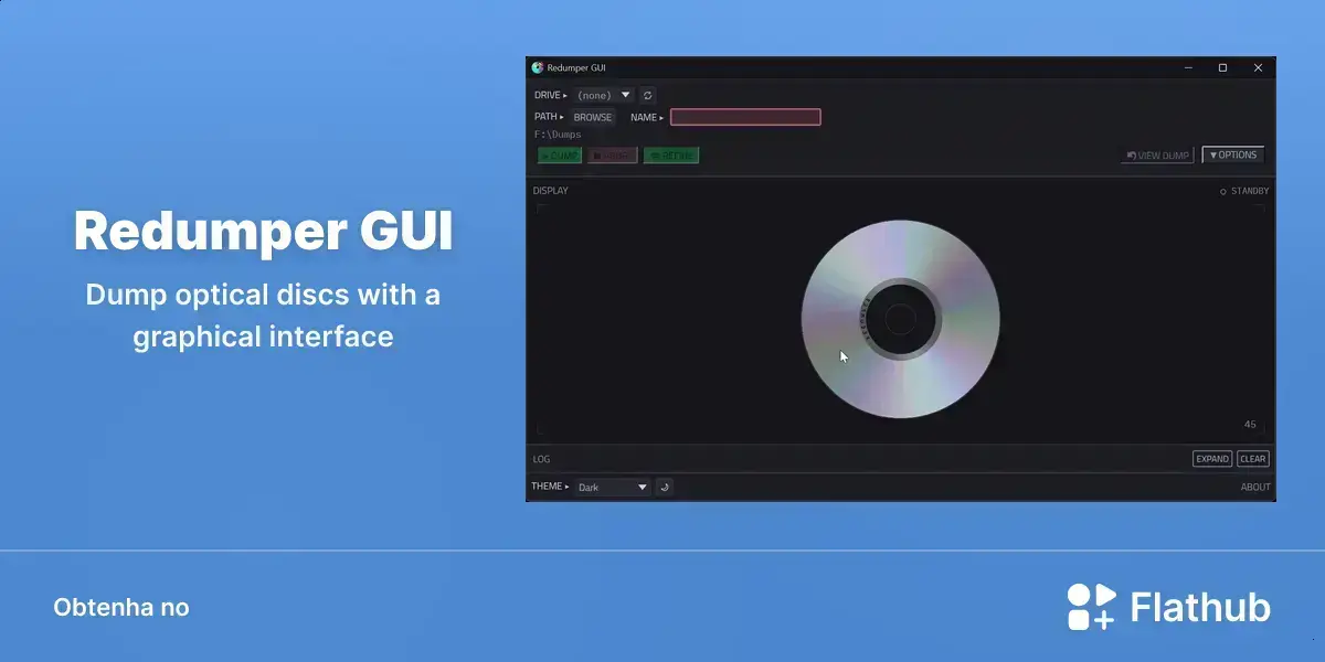 Redumper GUI chega ao Flathub e facilita dumps de discos no Linux
