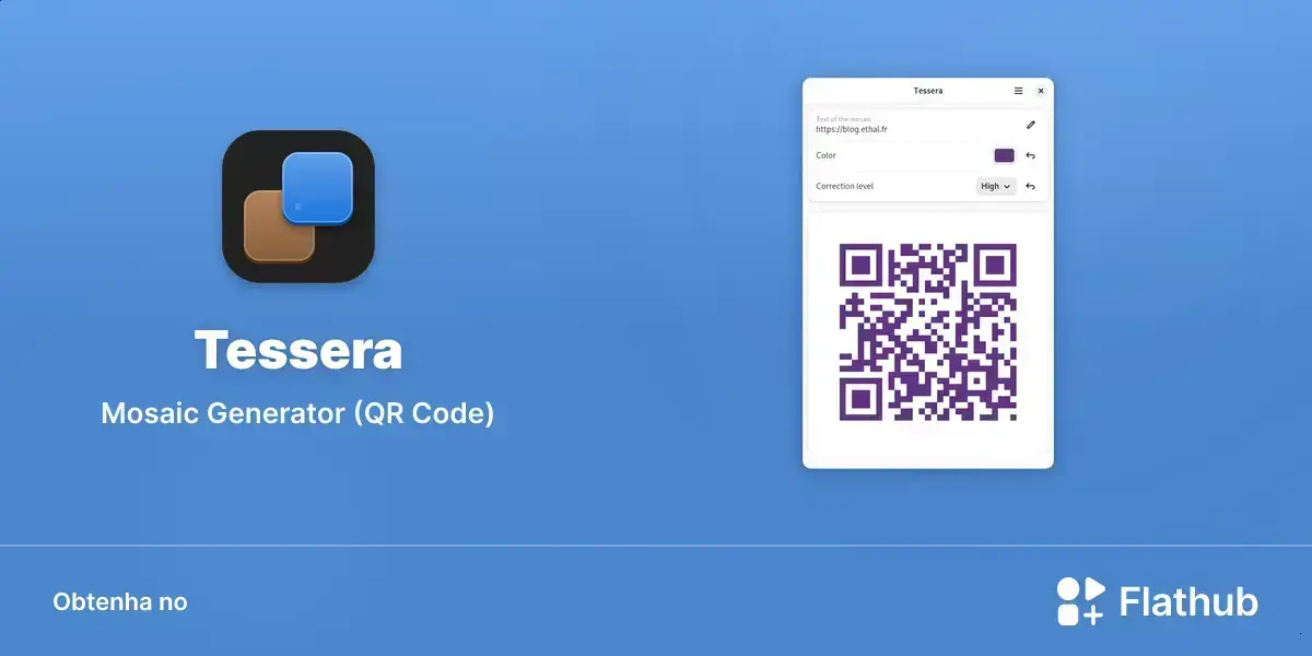 Tessera chega ao Linux para criar QR Codes com visual mais livre