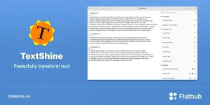 TextShine chega ao Linux com edição de texto e ações em lote