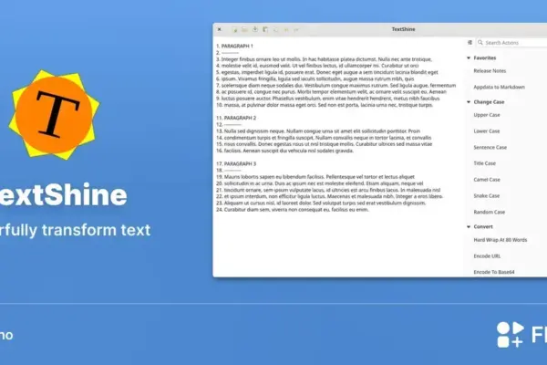 TextShine chega ao Linux com edição de texto e ações em lote