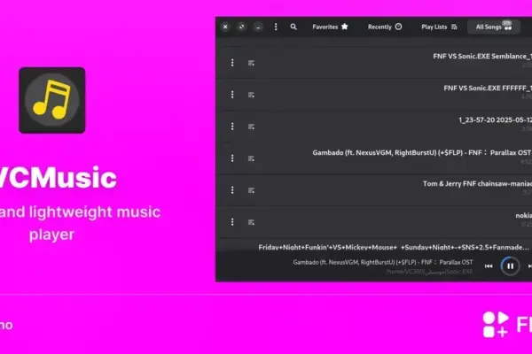 VCMusic chega ao Linux com player leve, simples e cheio de recursos